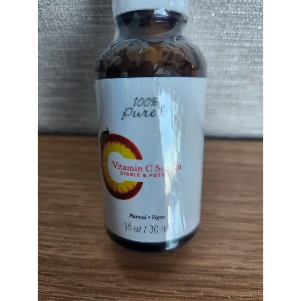 SEALED 100% PURE Vitamin C Face Serum‎ Anti Aging Facial Moisturizer Vegan 1 oz
